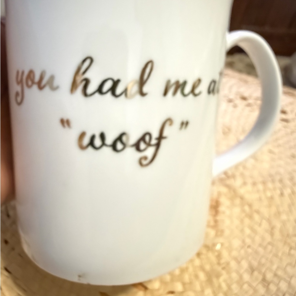 Fringe Studio White Ceramic Dog lover’s Mug